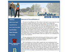 Tablet Screenshot of coursepackets.net